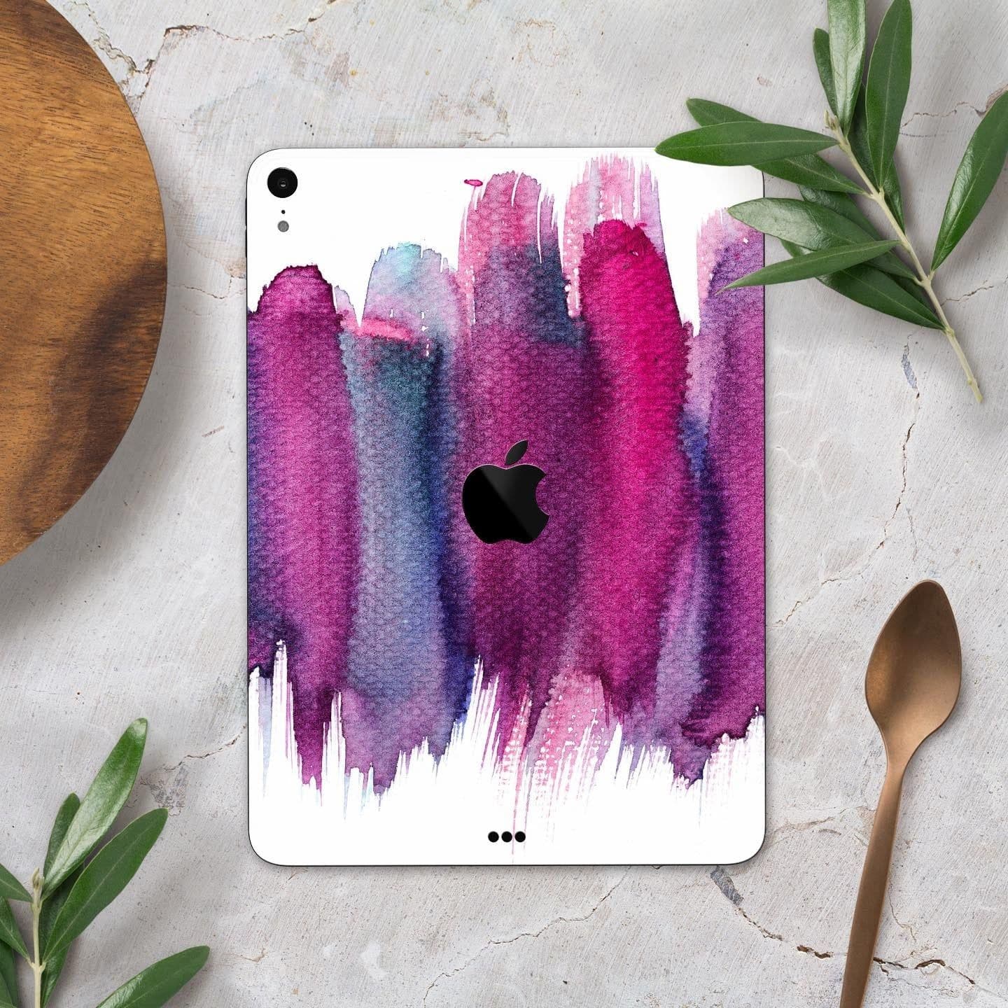 image-Violet Mixed Watercolor - Full Body Skin Decal for the Apple iPad Pro