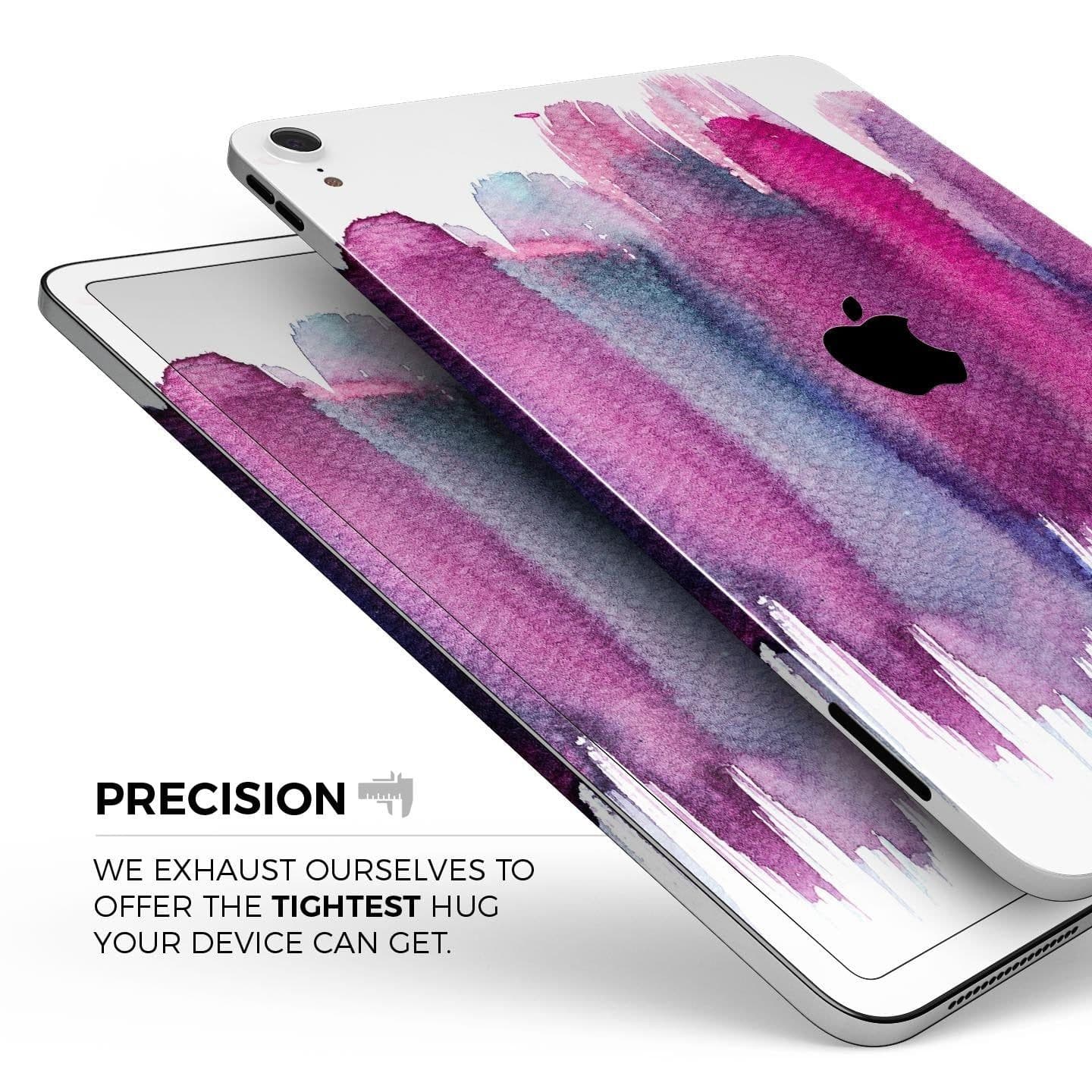 image-Violet Mixed Watercolor - Full Body Skin Decal for the Apple iPad Pro