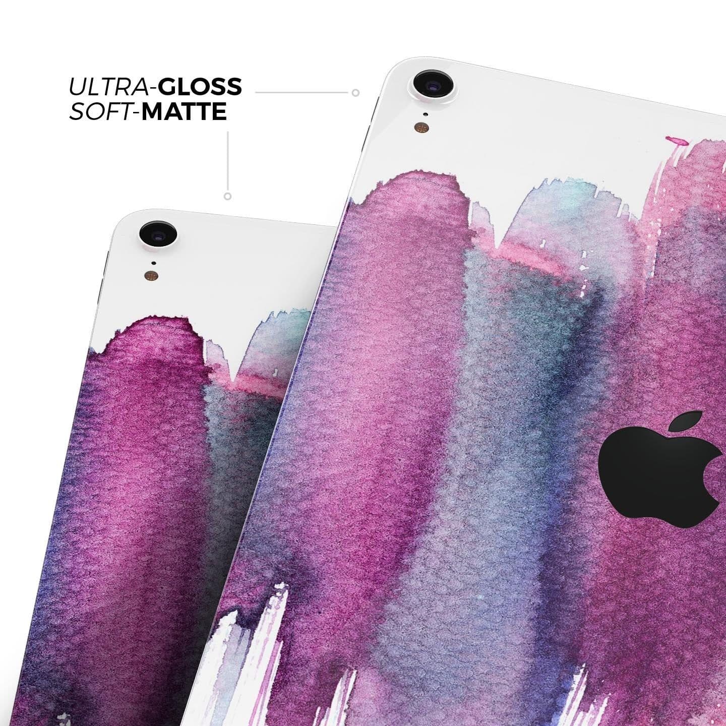 image-Violet Mixed Watercolor - Full Body Skin Decal for the Apple iPad Pro