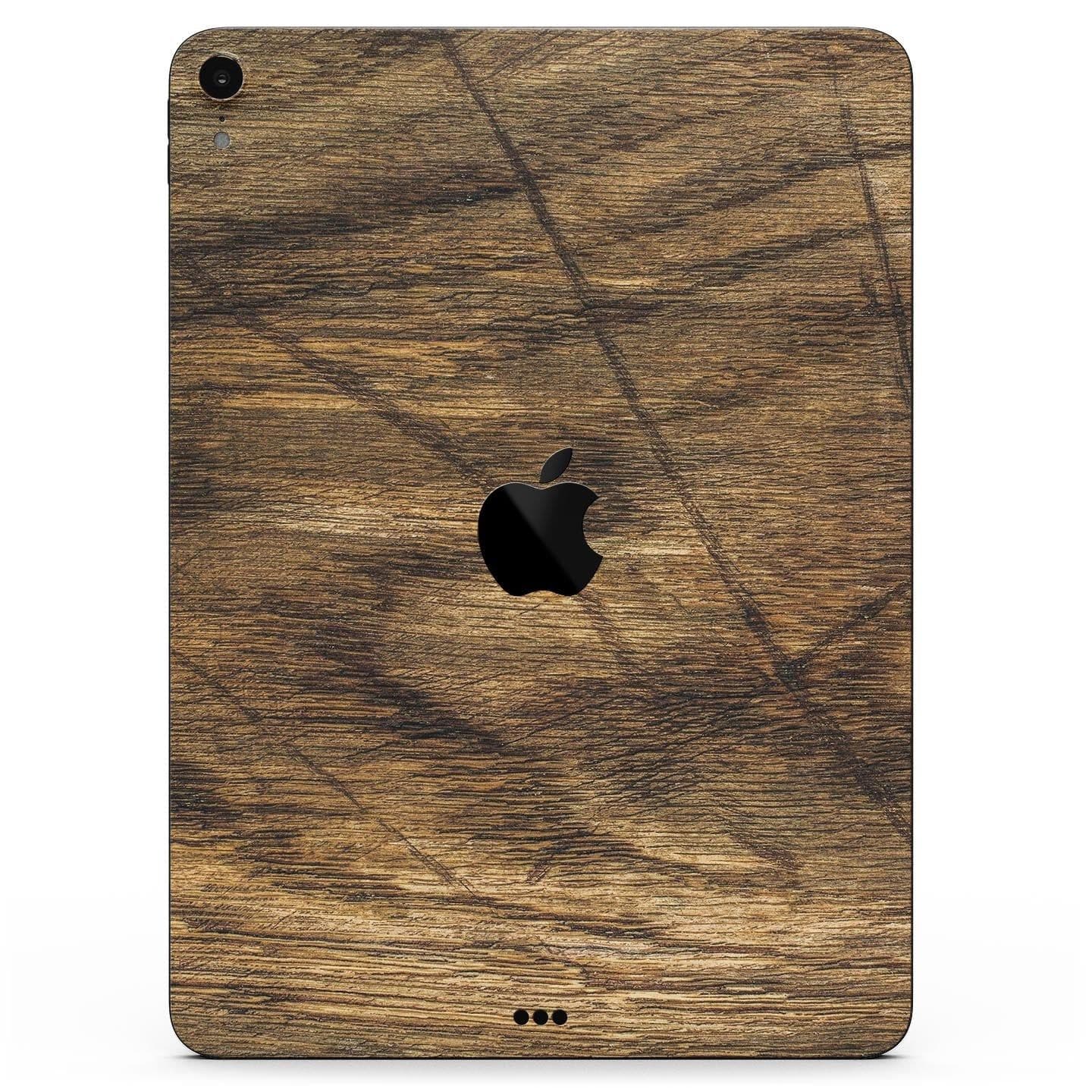 image-Raw Wood Planks V3 - Full Body Skin Decal for the Apple iPad Pro