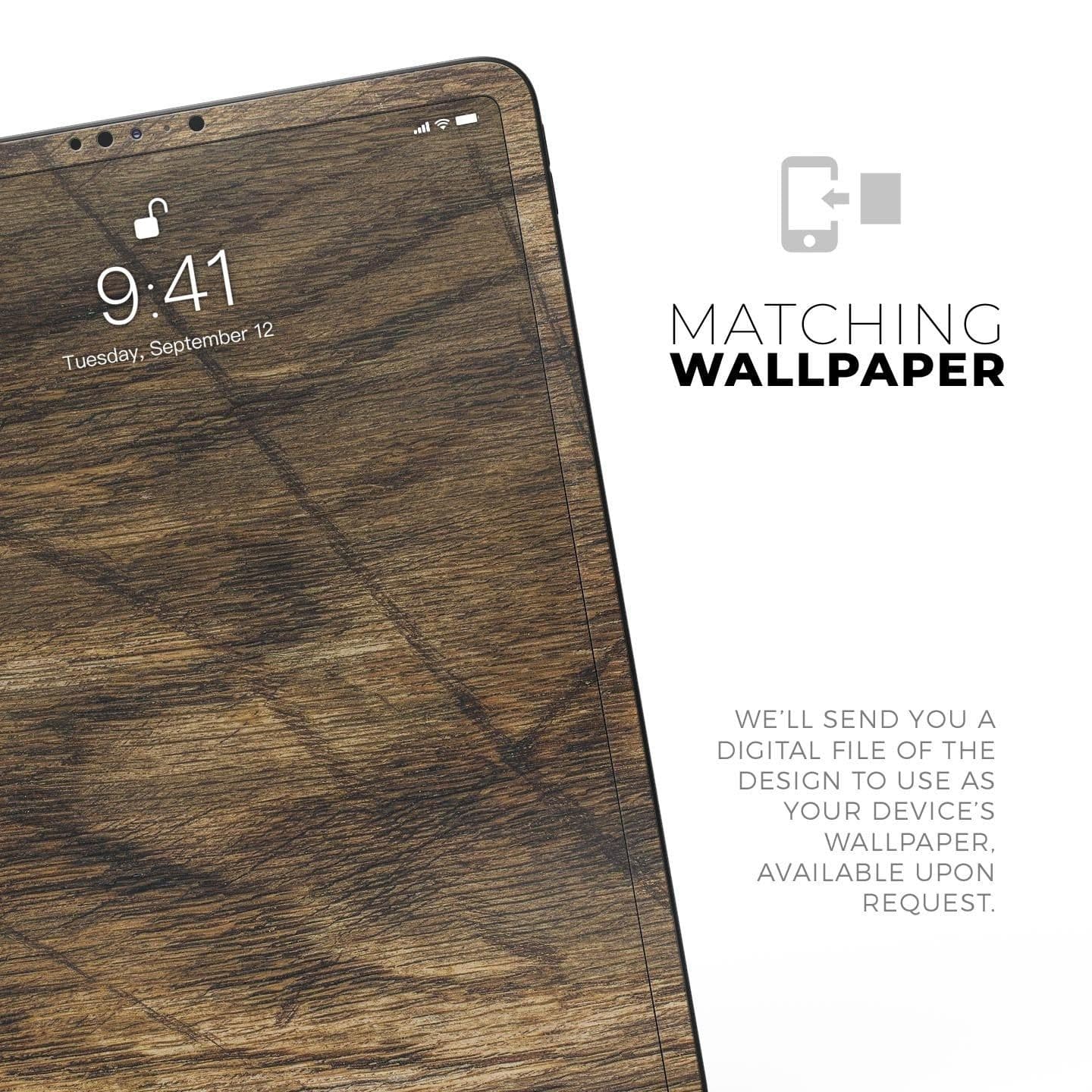 image-Raw Wood Planks V3 - Full Body Skin Decal for the Apple iPad Pro