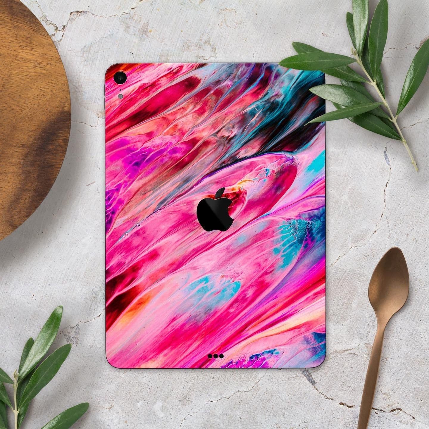 image-Liquid Abstract Paint V67 - Full Body Skin Decal for the Apple iPad