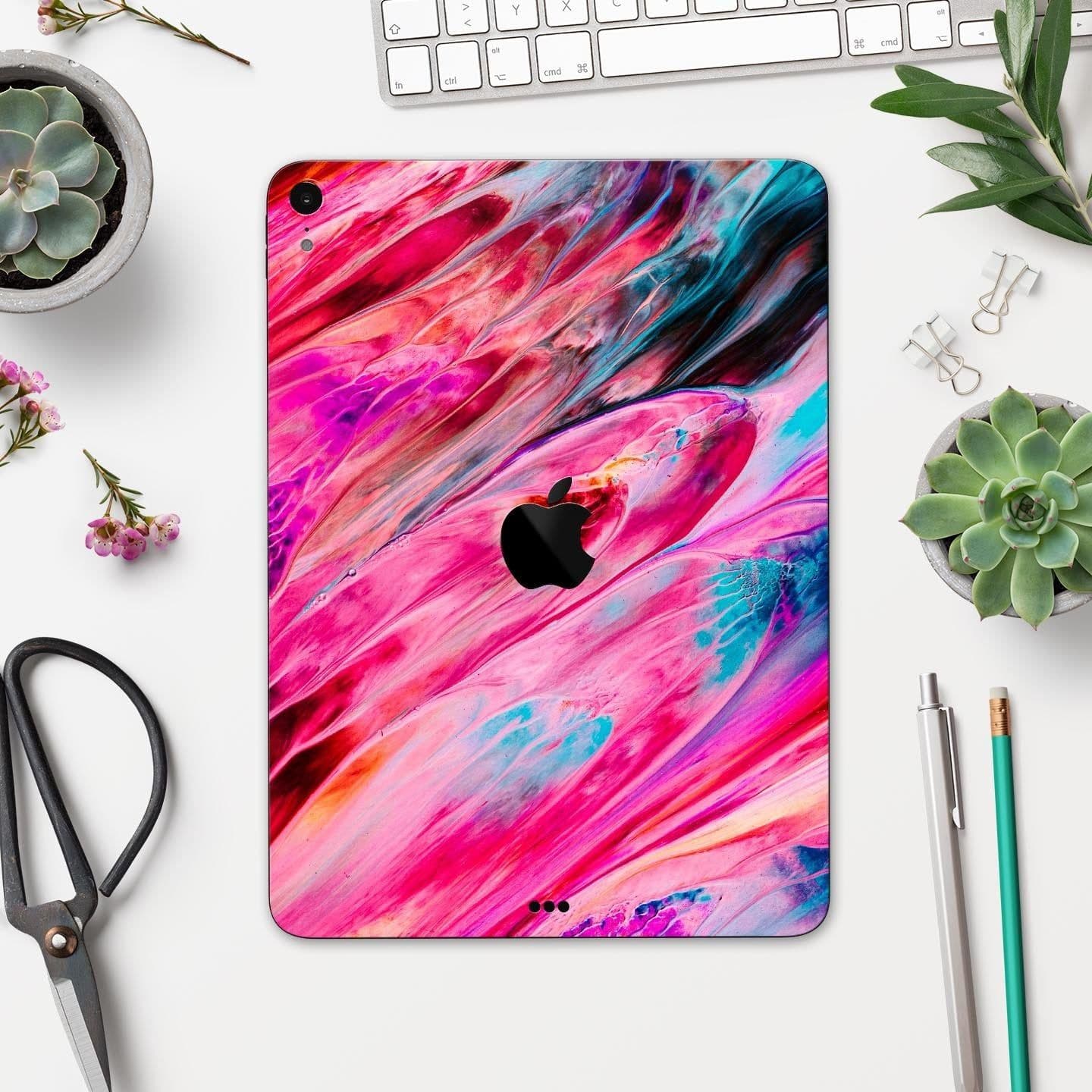 image-Liquid Abstract Paint V67 - Full Body Skin Decal for the Apple iPad
