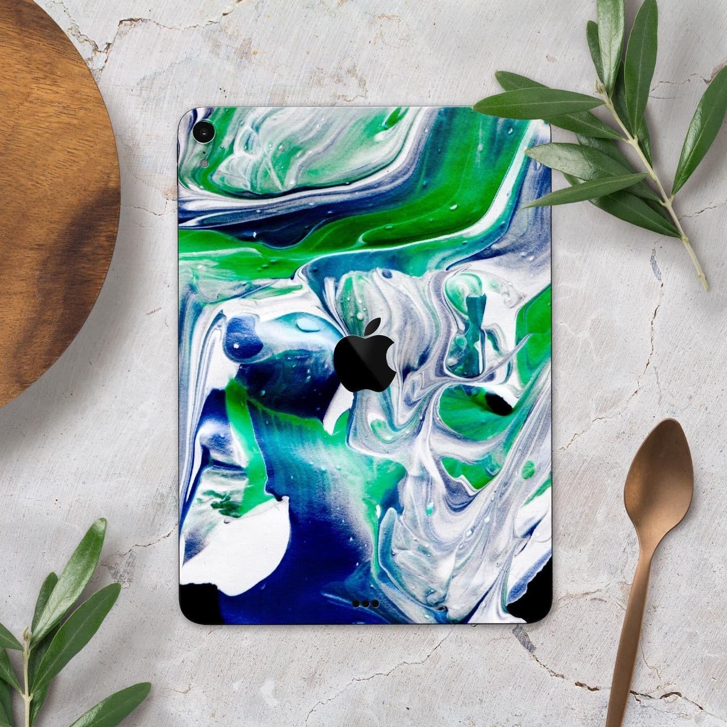 image-Liquid Abstract Paint V39 - Full Body Skin Decal for the Apple iPad