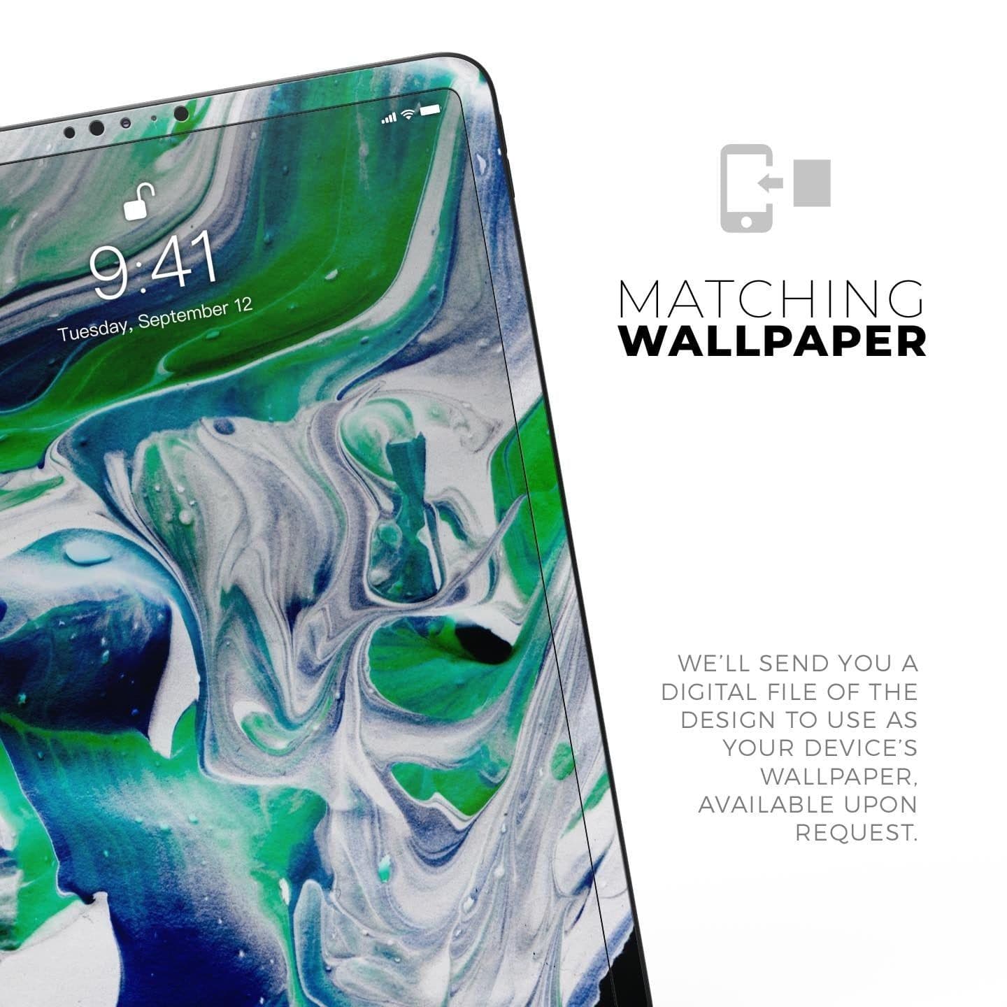 image-Liquid Abstract Paint V39 - Full Body Skin Decal for the Apple iPad