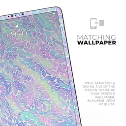 image-Iridescent Dahlia v3 - Full Body Skin Decal for the Apple iPad Pro