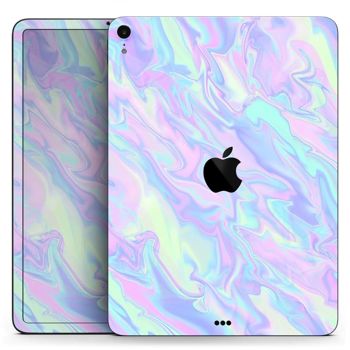image-Iridescent Dahlia v1 - Full Body Skin Decal for the Apple iPad Pro