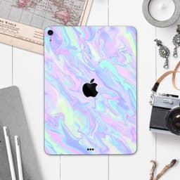 image-Iridescent Dahlia v1 - Full Body Skin Decal for the Apple iPad Pro