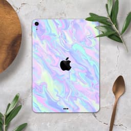 image-Iridescent Dahlia v1 - Full Body Skin Decal for the Apple iPad Pro