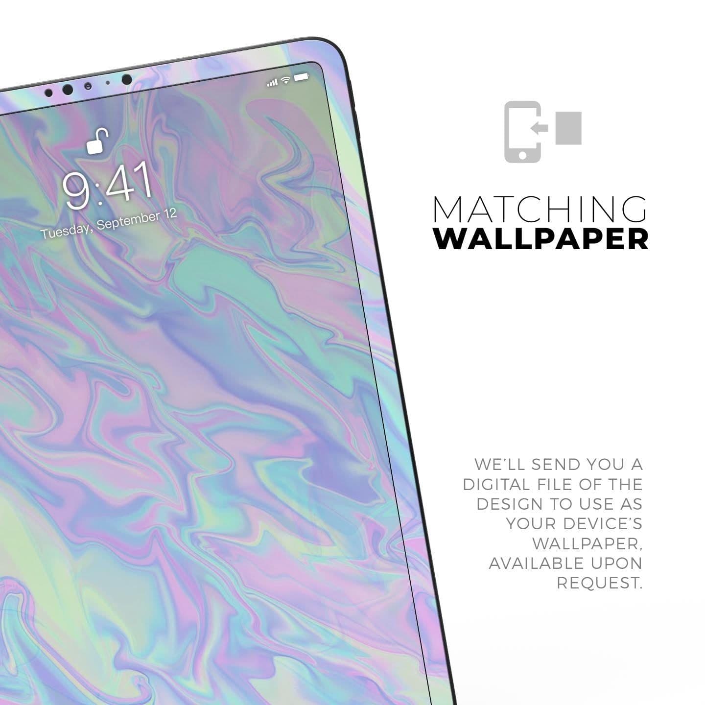 image-Iridescent Dahlia v1 - Full Body Skin Decal for the Apple iPad Pro