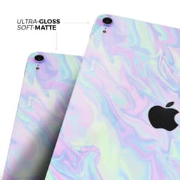 image-Iridescent Dahlia v1 - Full Body Skin Decal for the Apple iPad Pro