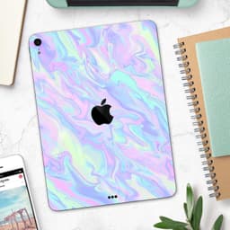 image-Iridescent Dahlia v1 - Full Body Skin Decal for the Apple iPad Pro