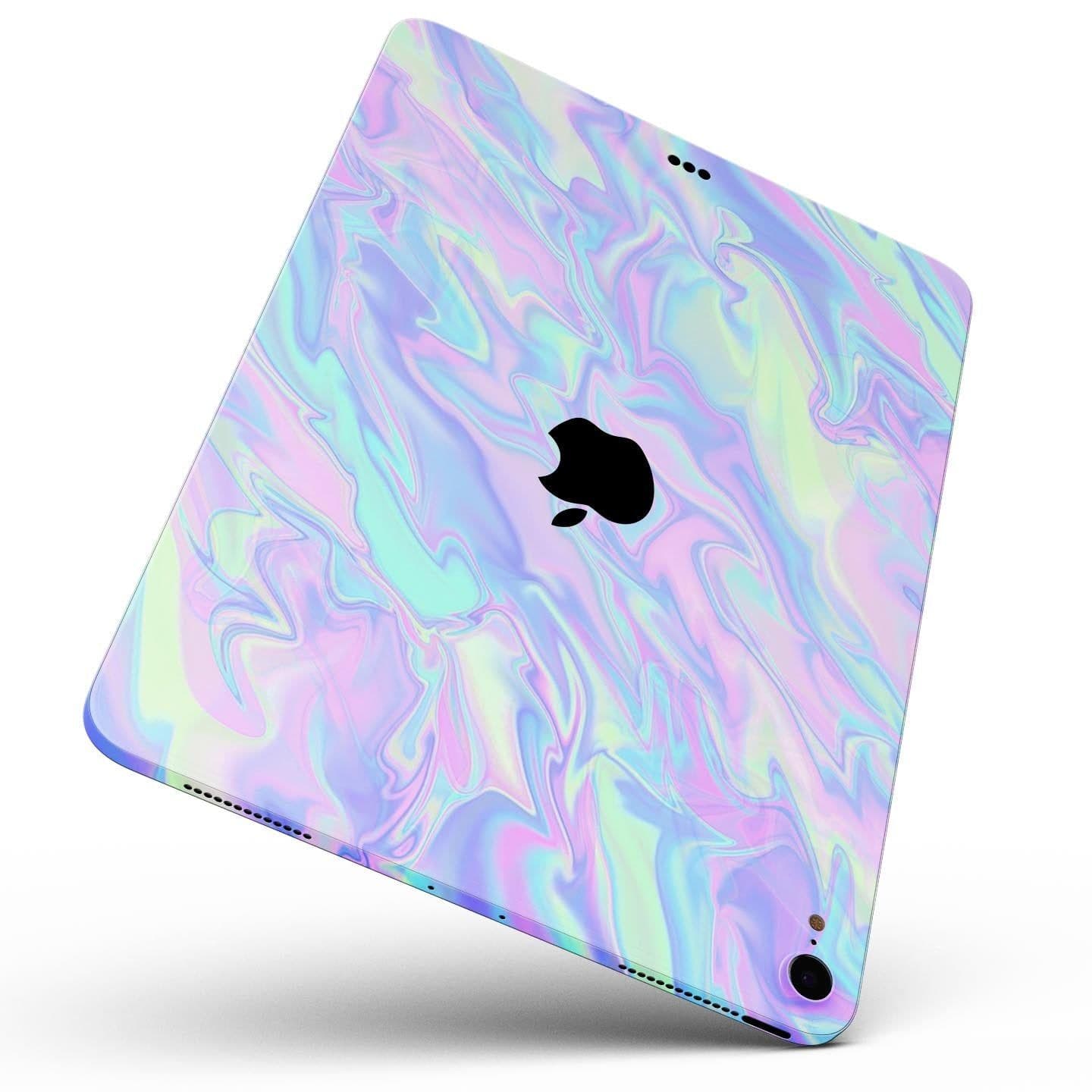 image-Iridescent Dahlia v1 - Full Body Skin Decal for the Apple iPad Pro
