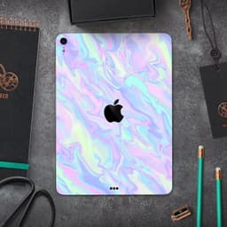 image-Iridescent Dahlia v1 - Full Body Skin Decal for the Apple iPad Pro