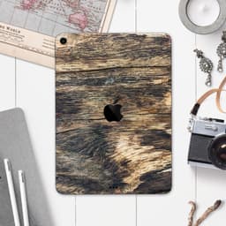 image-Raw Wood Planks V12 - Full Body Skin Decal for the Apple iPad Pro