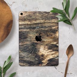image-Raw Wood Planks V12 - Full Body Skin Decal for the Apple iPad Pro