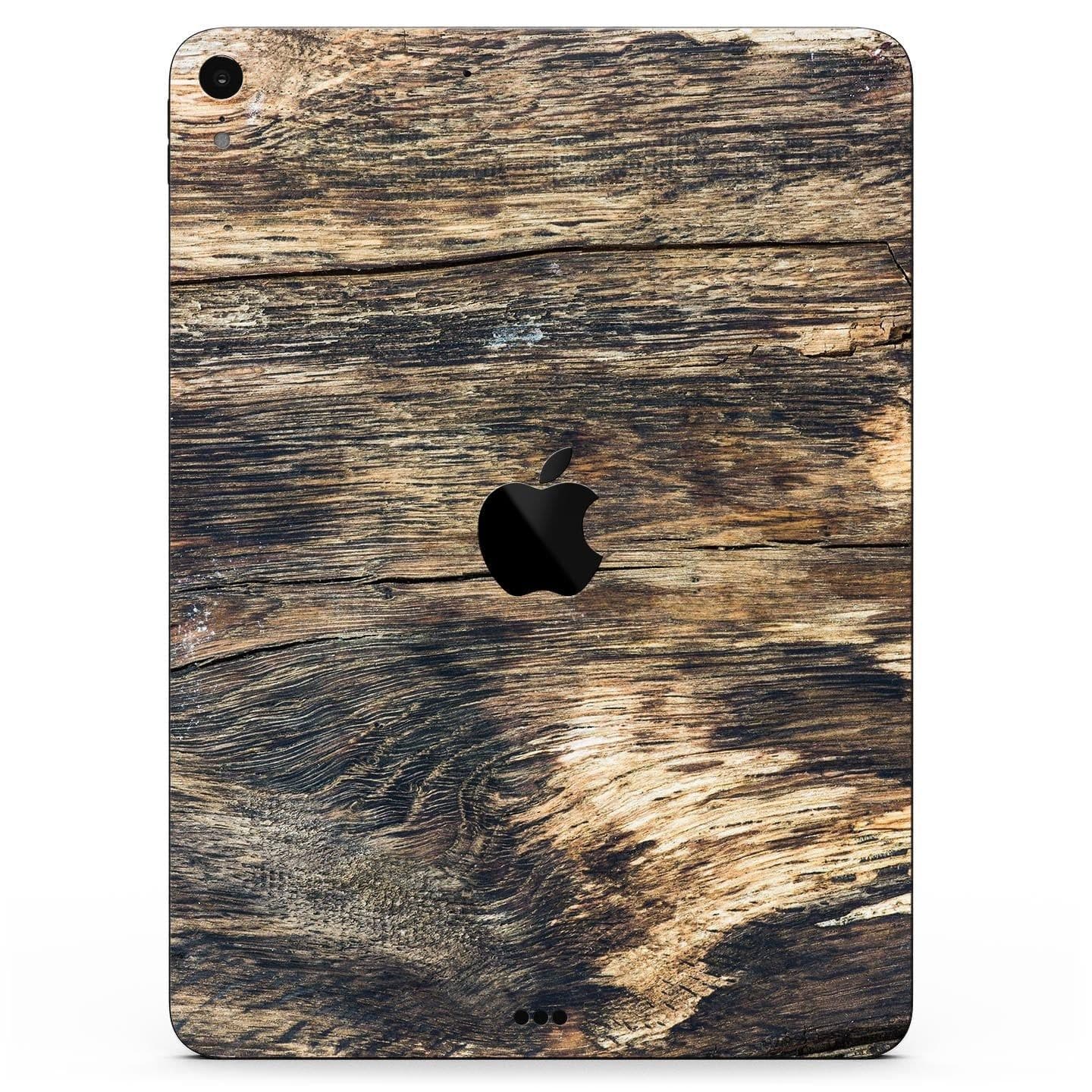 image-Raw Wood Planks V12 - Full Body Skin Decal for the Apple iPad Pro