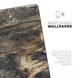 image-Raw Wood Planks V12 - Full Body Skin Decal for the Apple iPad Pro