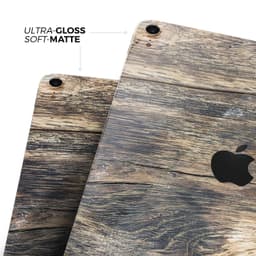 image-Raw Wood Planks V12 - Full Body Skin Decal for the Apple iPad Pro