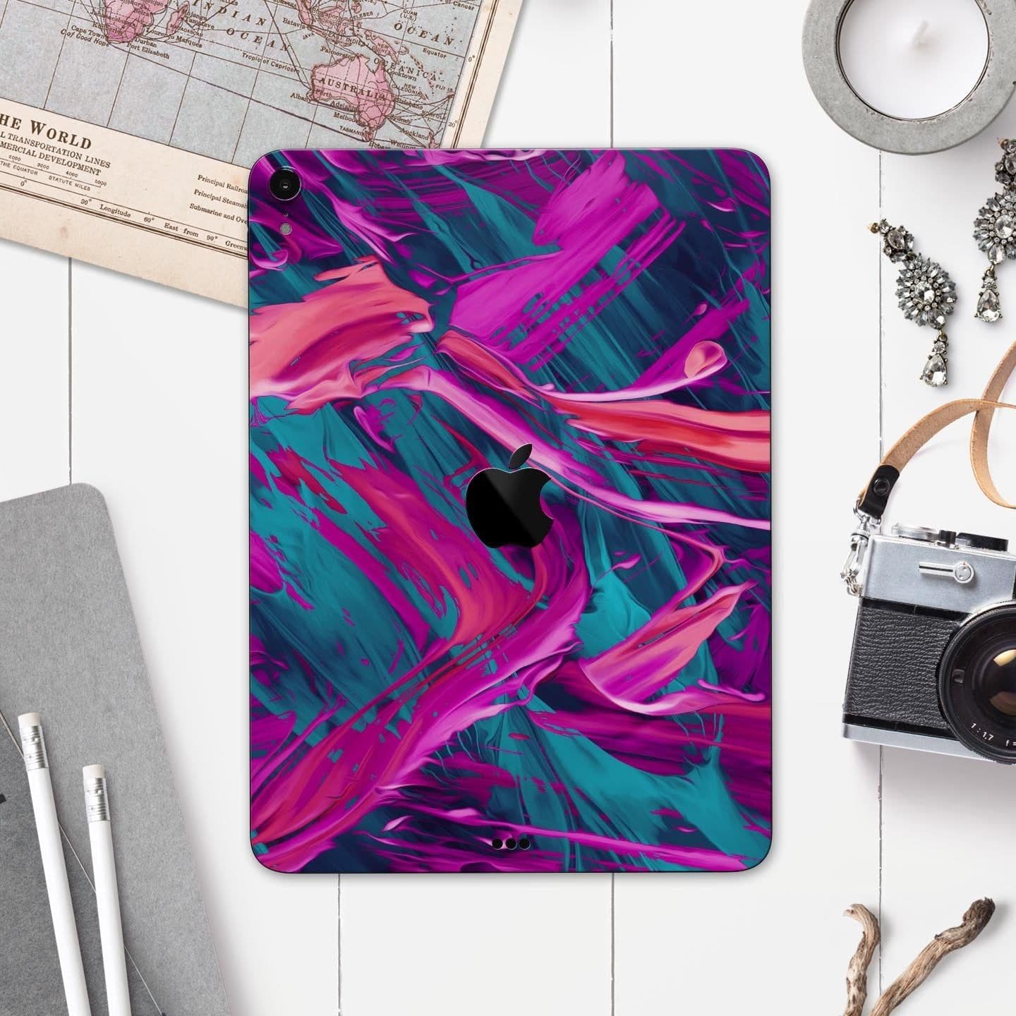 image-Liquid Abstract Paint Remix V5 - Full Body Skin Decal for the Apple