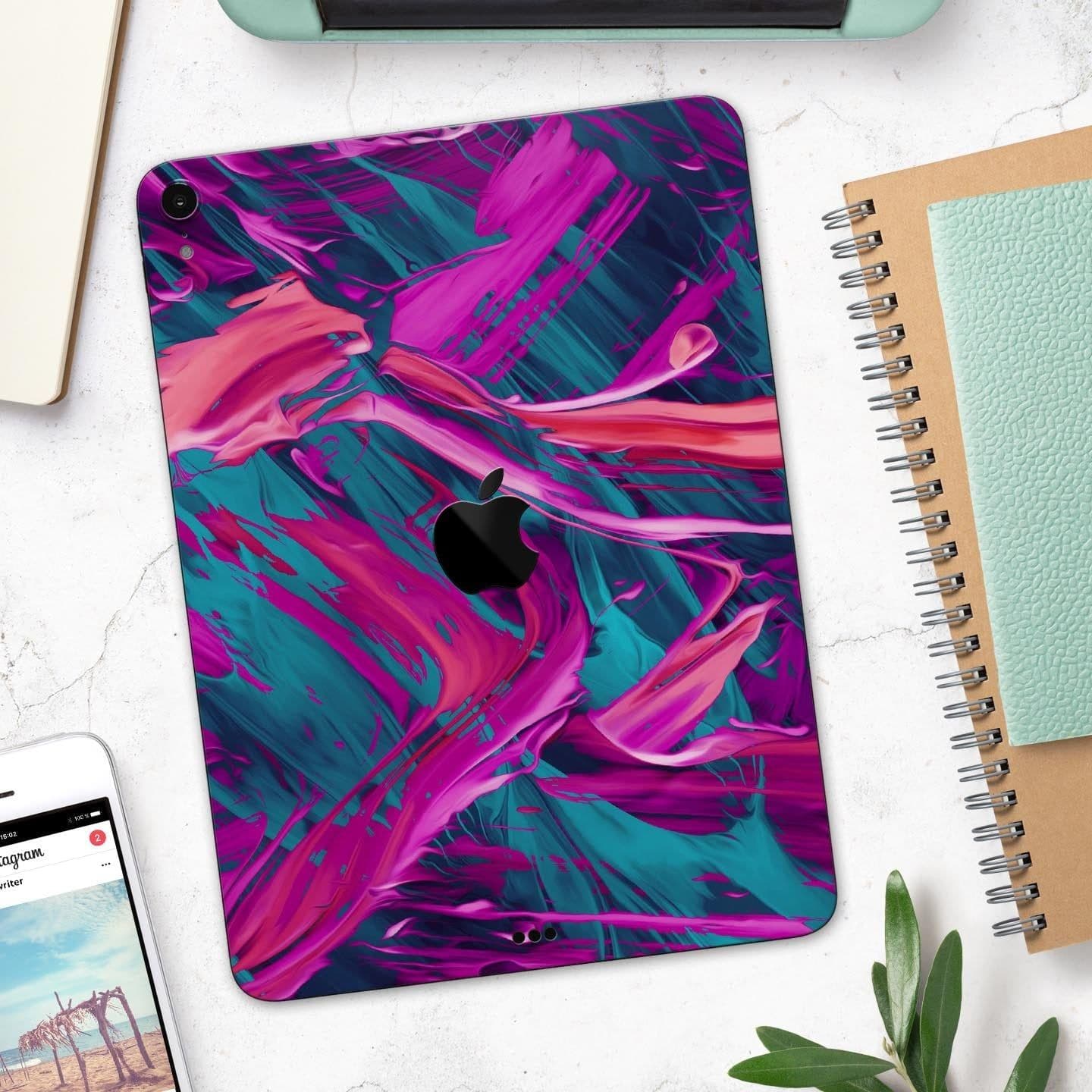 image-Liquid Abstract Paint Remix V5 - Full Body Skin Decal for the Apple