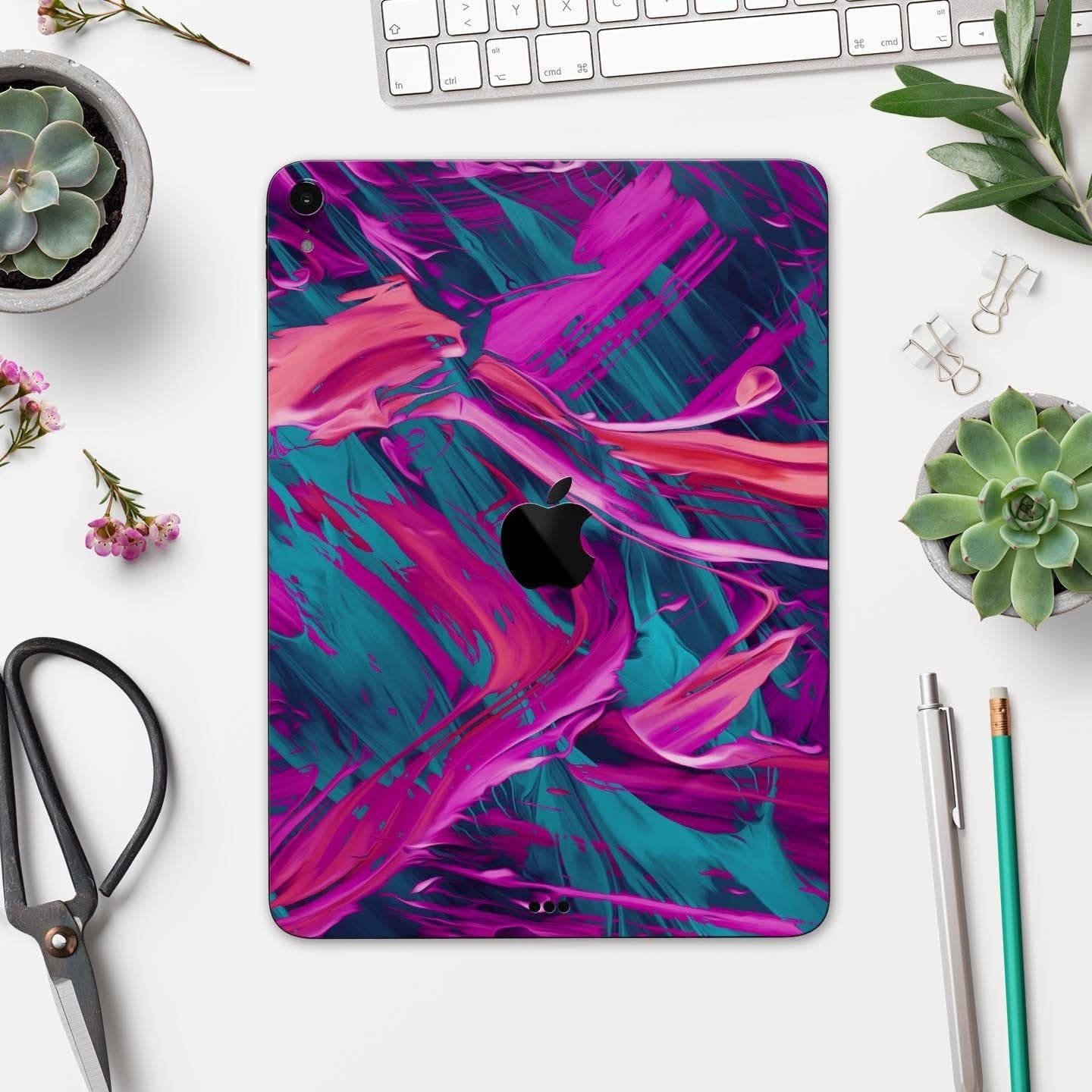 image-Liquid Abstract Paint Remix V5 - Full Body Skin Decal for the Apple