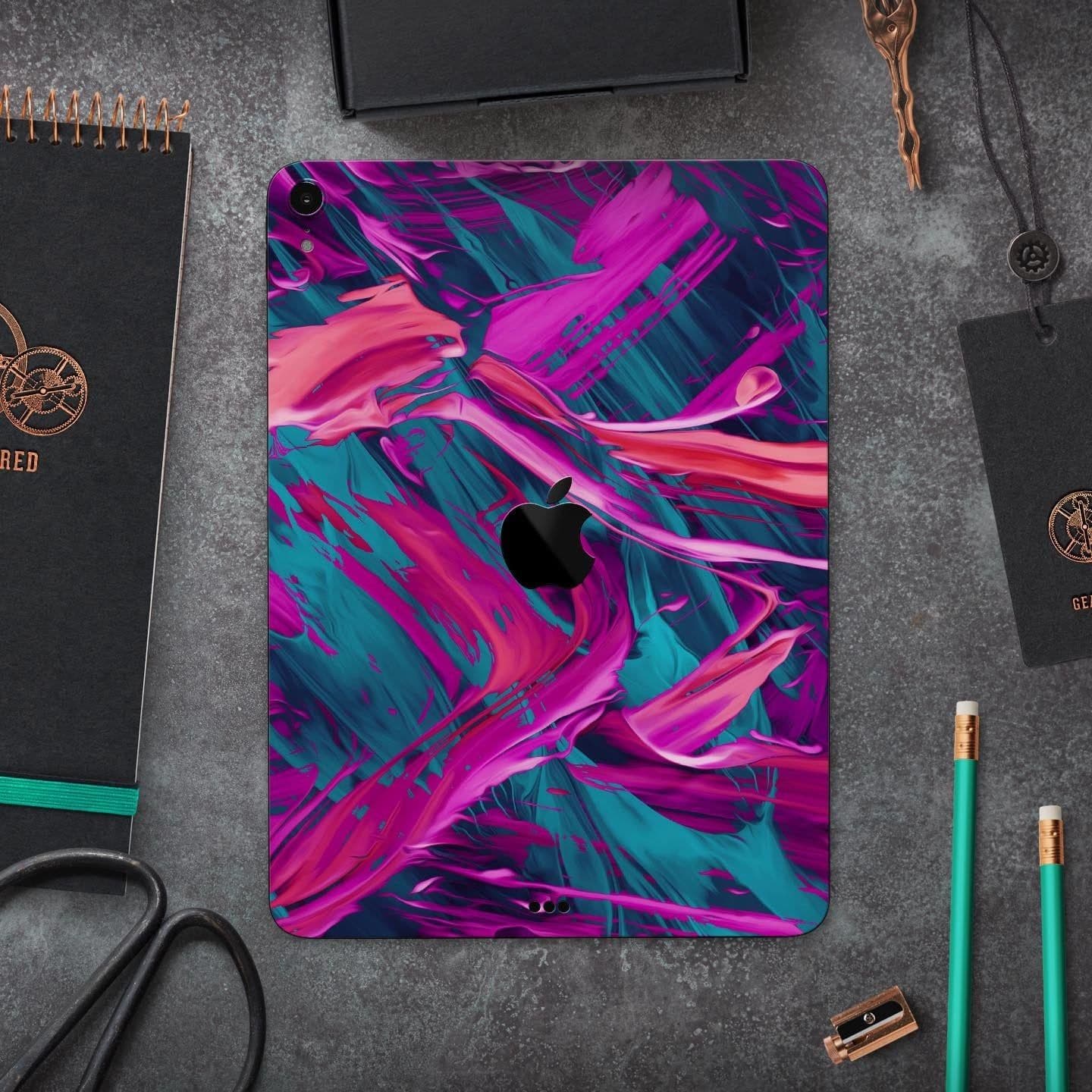 image-Liquid Abstract Paint Remix V5 - Full Body Skin Decal for the Apple