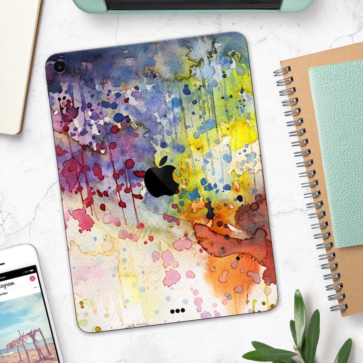 image-WaterColor Grunge Setting - Full Body Skin Decal for the Apple iPad