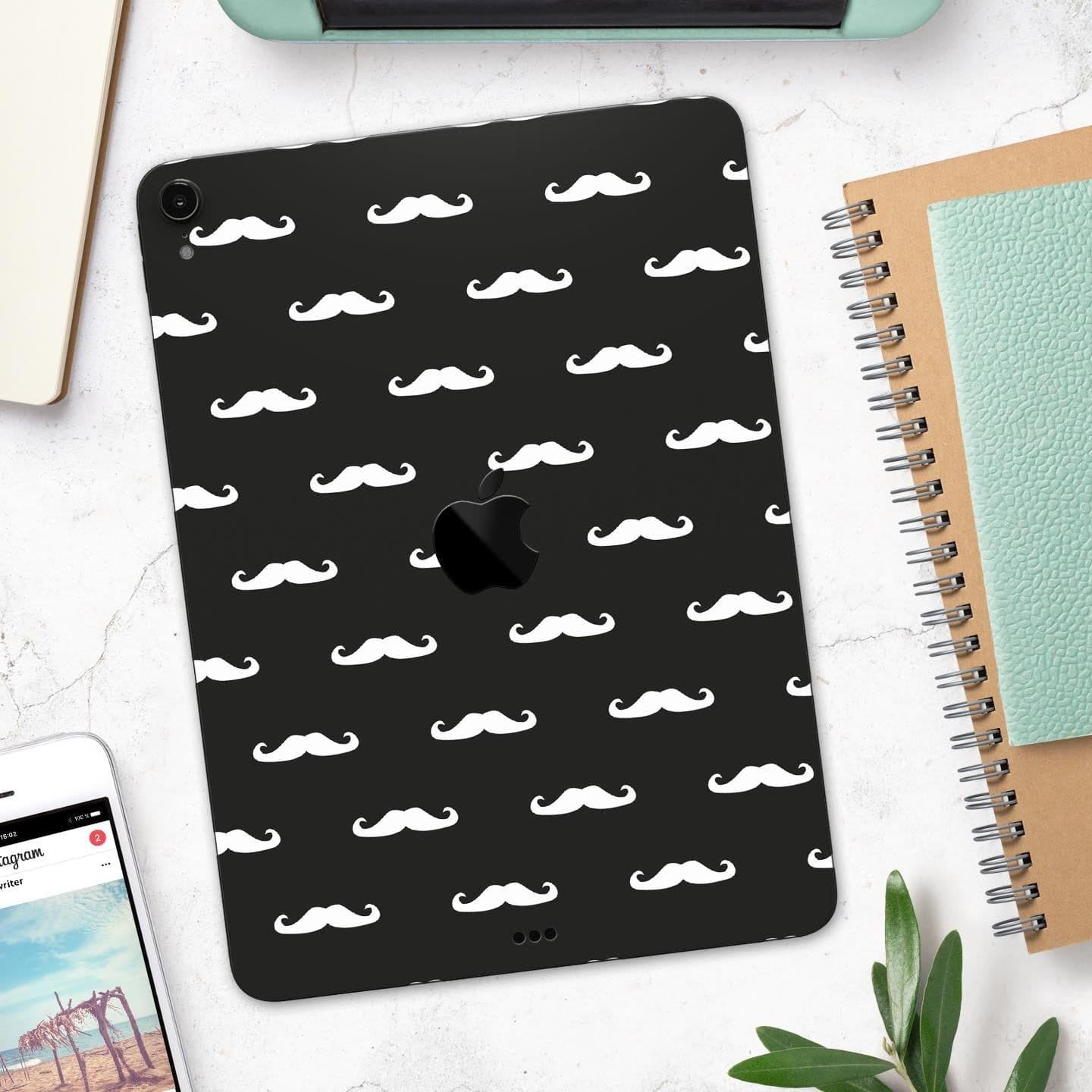 image-Mustache Galore - Full Body Skin Decal for the Apple iPad Pro 12.9",