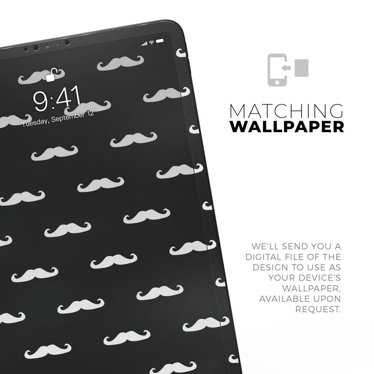 image-Mustache Galore - Full Body Skin Decal for the Apple iPad Pro 12.9",