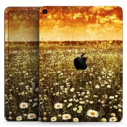 image-Vintage Glowing Orange Field - Full Body Skin Decal for the Apple iPad