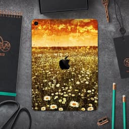 image-Vintage Glowing Orange Field - Full Body Skin Decal for the Apple iPad