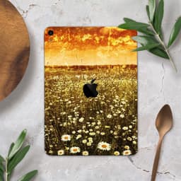 image-Vintage Glowing Orange Field - Full Body Skin Decal for the Apple iPad