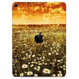 image-Vintage Glowing Orange Field - Full Body Skin Decal for the Apple iPad