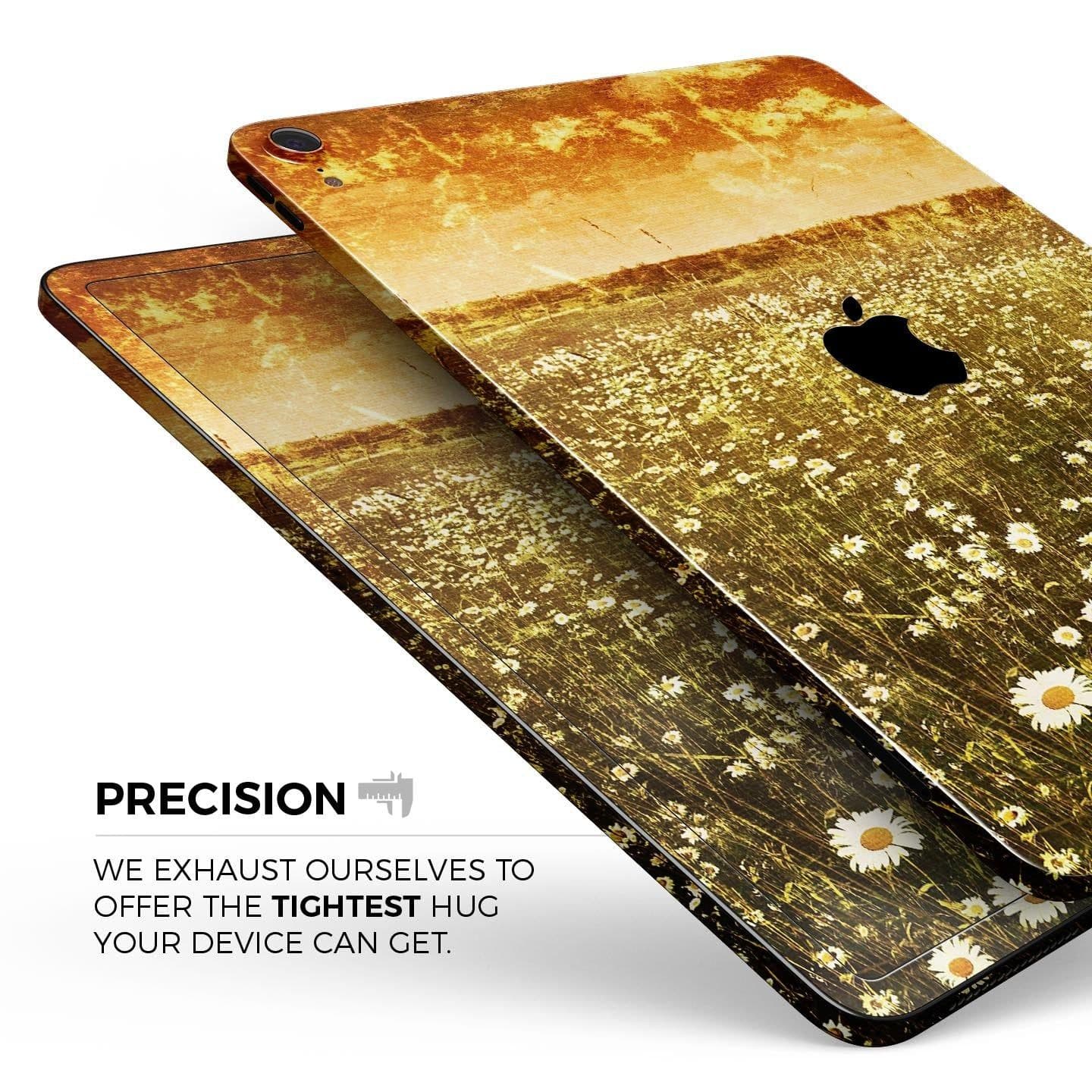 image-Vintage Glowing Orange Field - Full Body Skin Decal for the Apple iPad
