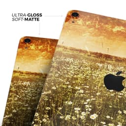 image-Vintage Glowing Orange Field - Full Body Skin Decal for the Apple iPad
