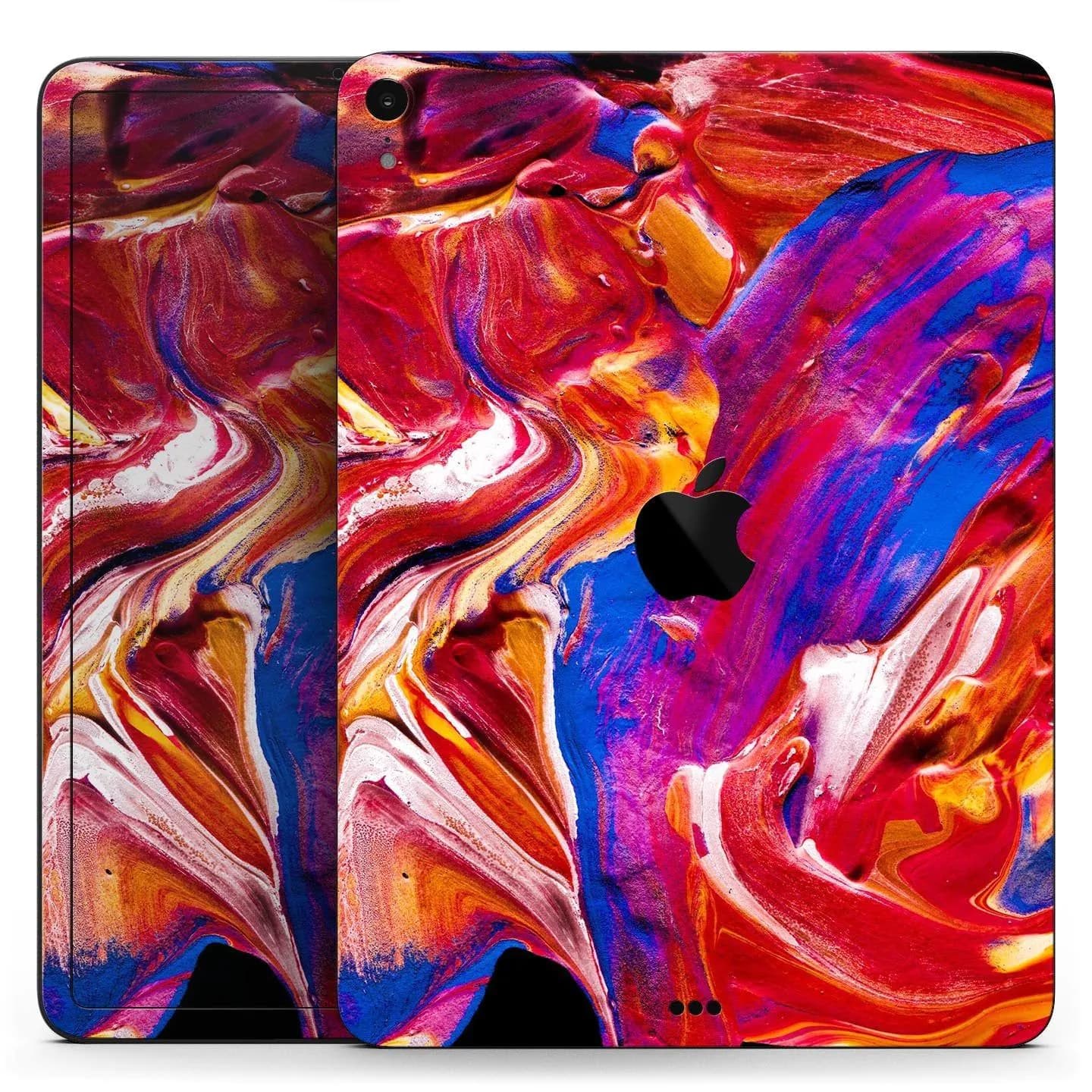 image-Liquid Abstract Paint V44 - Full Body Skin Decal for the Apple iPad