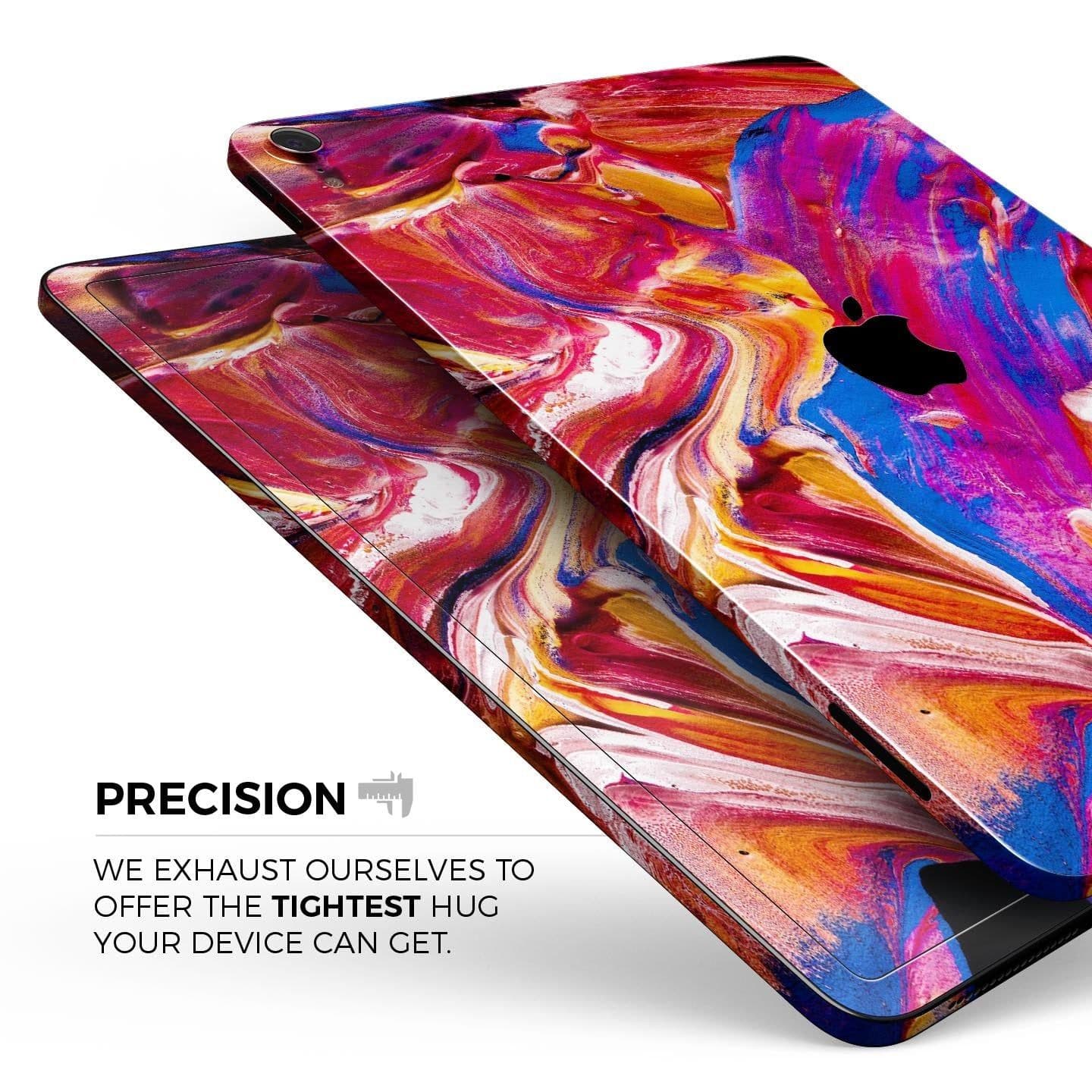 image-Liquid Abstract Paint V44 - Full Body Skin Decal for the Apple iPad