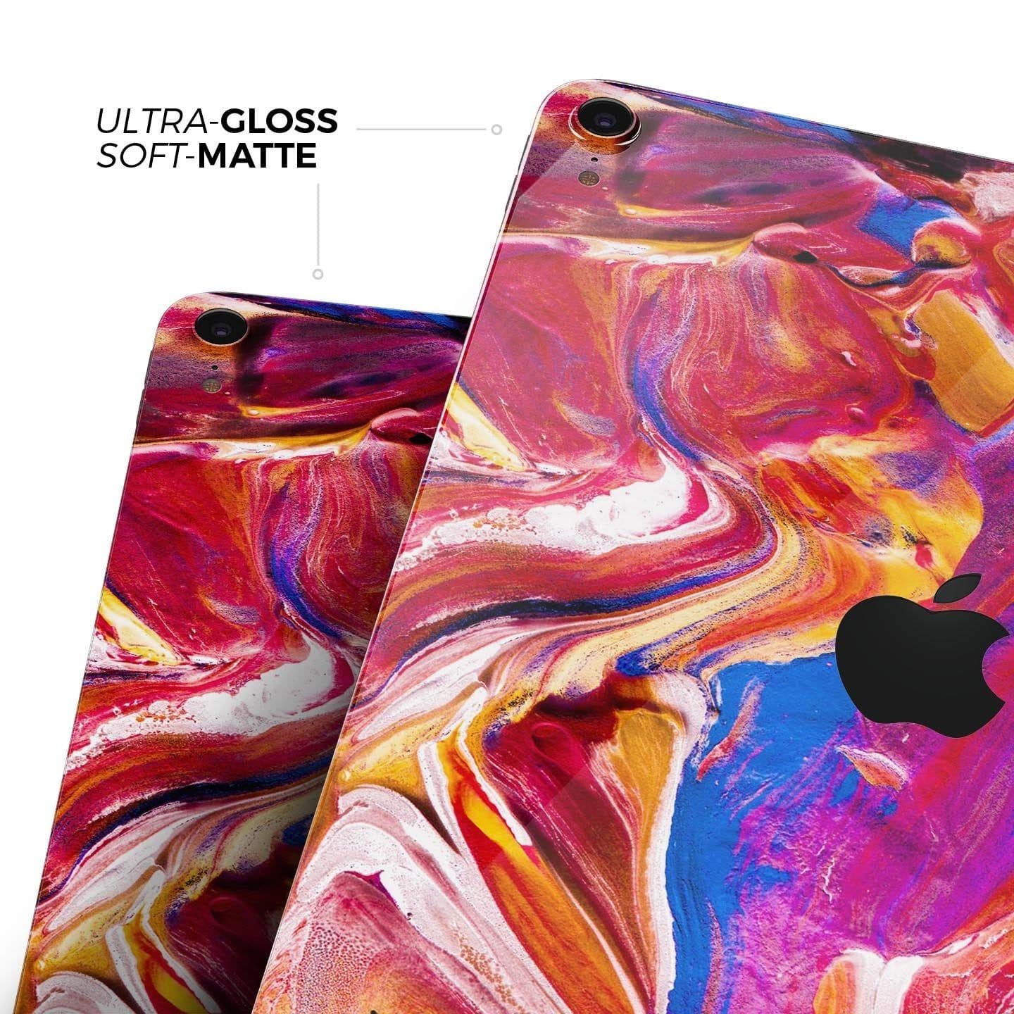 image-Liquid Abstract Paint V44 - Full Body Skin Decal for the Apple iPad