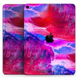 image-Splatter Blue and Red Oil - Full Body Skin Decal for the Apple iPad