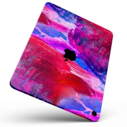 image-Splatter Blue and Red Oil - Full Body Skin Decal for the Apple iPad