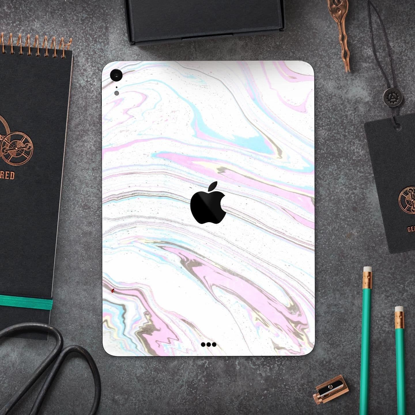 image-Mixtured Textured Marble v5 - Full Body Skin Decal for the Apple iPad