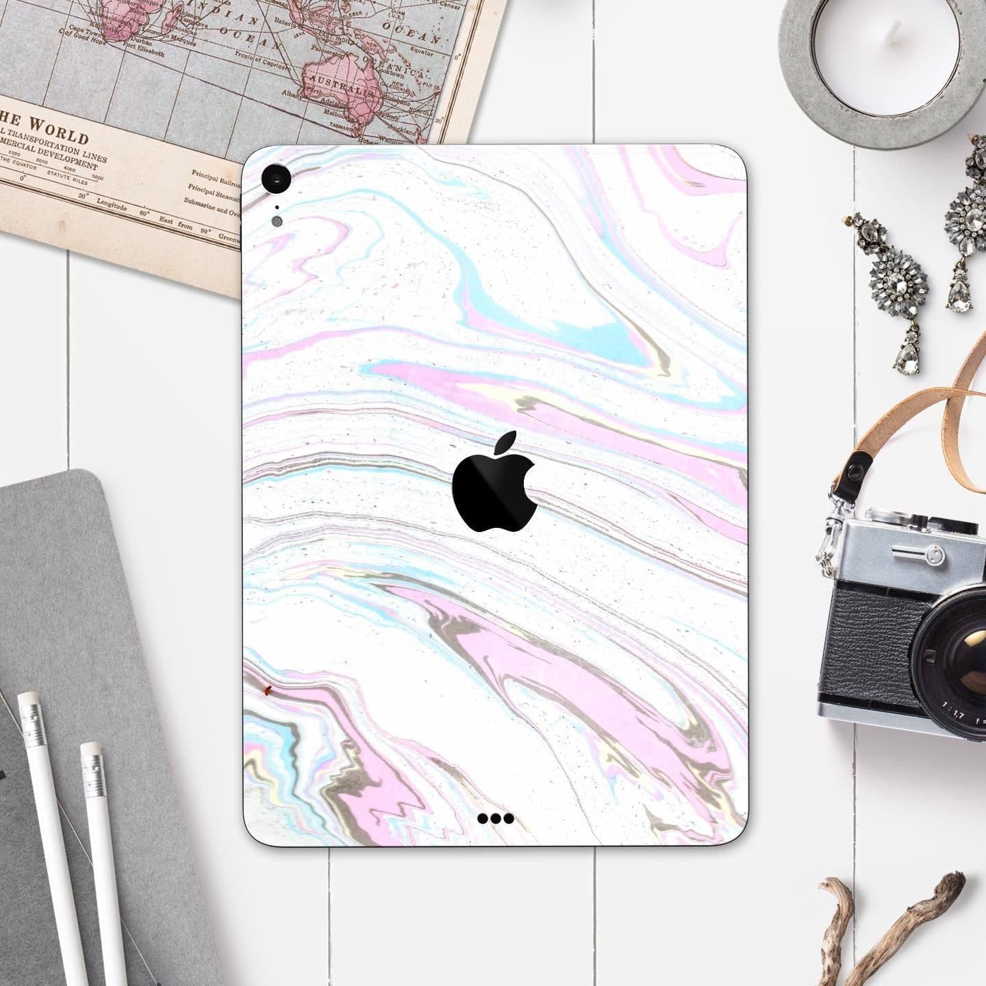image-Mixtured Textured Marble v5 - Full Body Skin Decal for the Apple iPad