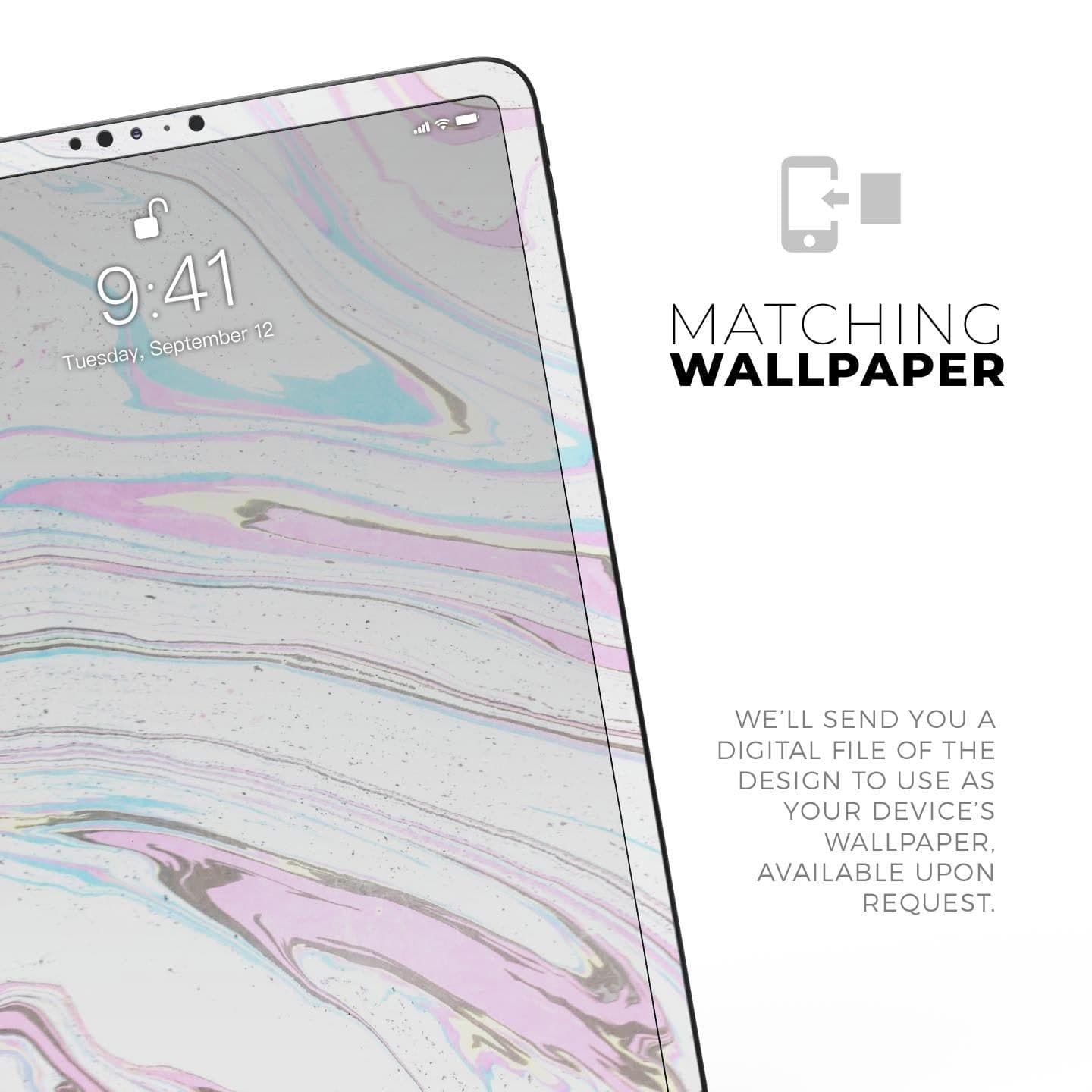 image-Mixtured Textured Marble v5 - Full Body Skin Decal for the Apple iPad