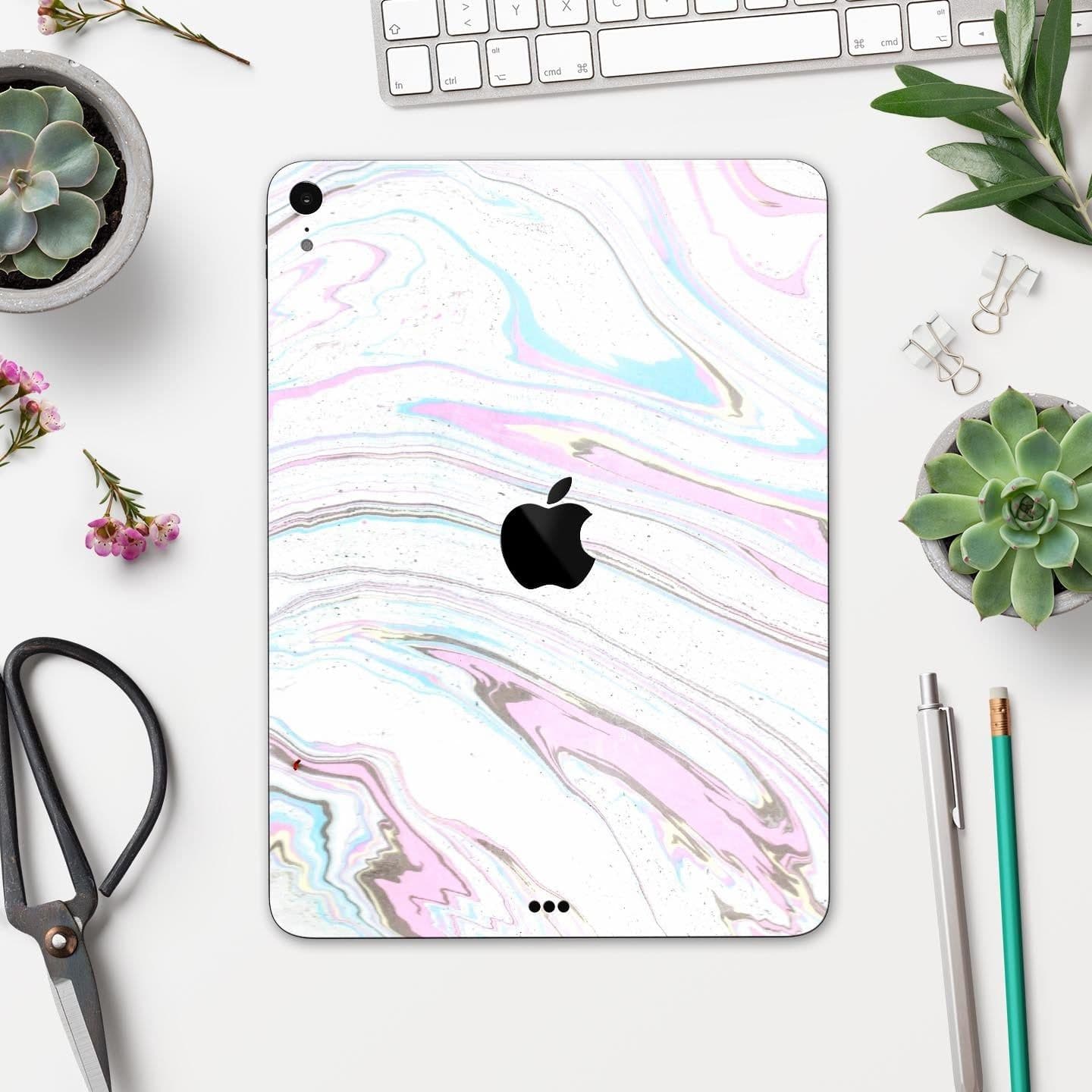 image-Mixtured Textured Marble v5 - Full Body Skin Decal for the Apple iPad