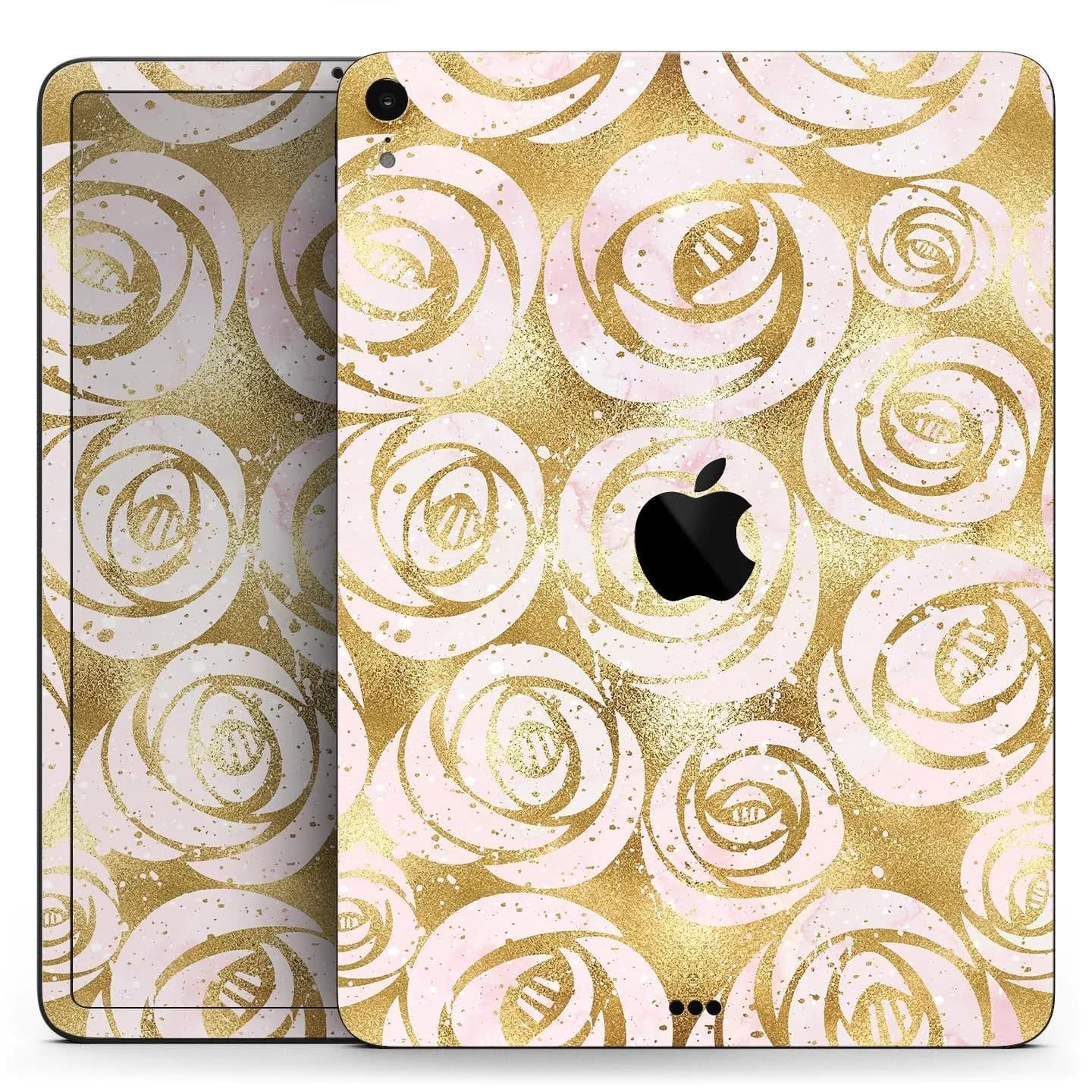 image-Karamfila Watercolor & Gold V1 - Full Body Skin Decal for the Apple