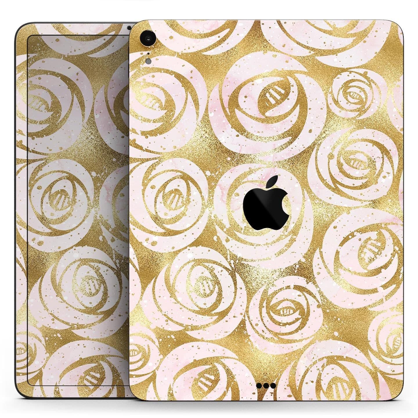 image-Karamfila Watercolor & Gold V1 - Full Body Skin Decal for the Apple