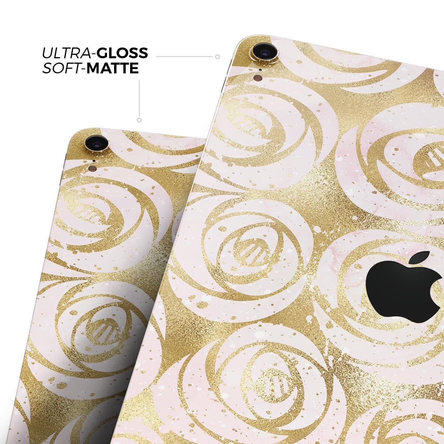 image-Karamfila Watercolor & Gold V1 - Full Body Skin Decal for the Apple