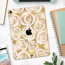 image-Karamfila Watercolor & Gold V1 - Full Body Skin Decal for the Apple