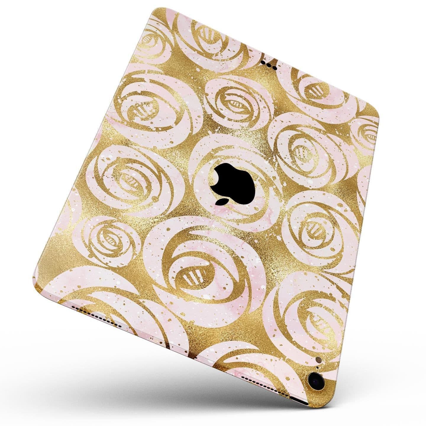 image-Karamfila Watercolor & Gold V1 - Full Body Skin Decal for the Apple
